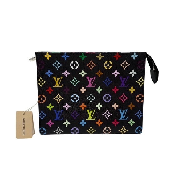 Louis Vuitton Handbags - Louis Vuitton Murakami Cosmetic Toiletry Pouch 26 Multicolor Black Limited Ed